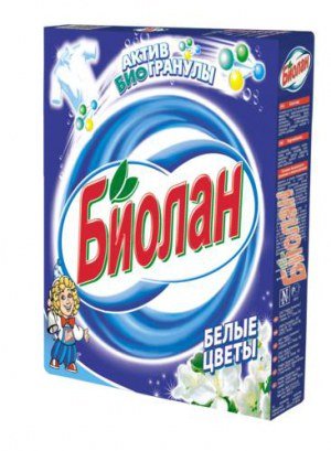 Биолан Белые Цветы стир.порошок ручная стирка 350гр.