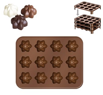 Формочки для шоколада DELICIA SILICONE, звезды